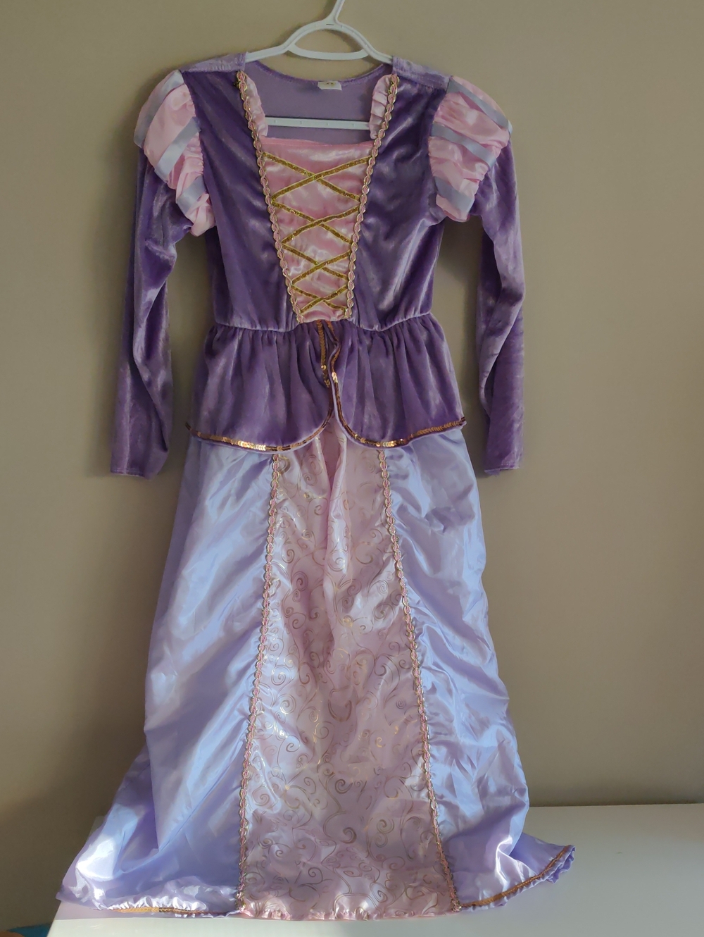 Little Adventures Girls Rapunzel Princess Dress Up Costume Size 11-13